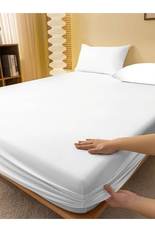 Totem Ranforce Pamuklu Gri Yastık Kılıflı Lastikli Çarşaf Takımı