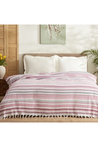 Karaca Home Montre Peştemal Çift Kişilik Pike Fuşya
