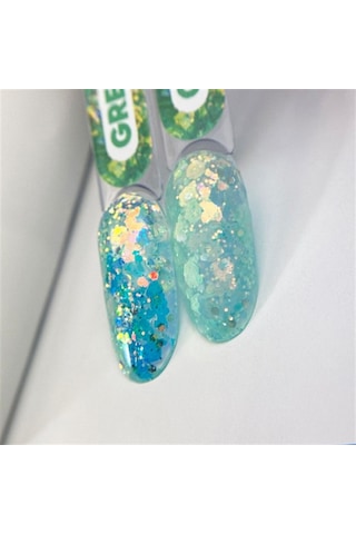 Nail Art Tasarım Jel Gel Korean Green 5 Gr Yeşil Nail Art Jeli