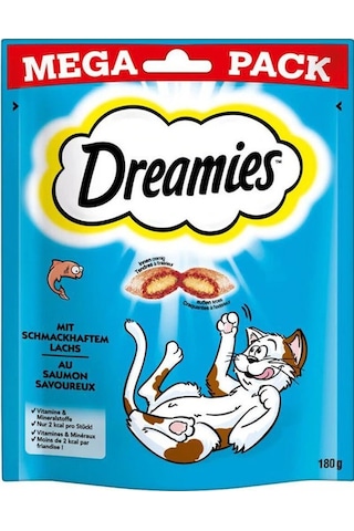 Dreamies Mega Pack İç Dolgulu Somonlu Kedi Ödül Bisküvisi 4 x 180 G