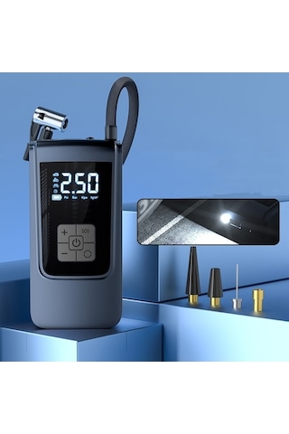 Didadodo Suıtu St-9624a 150psi Hava Pompası Akıllı Dijital Ekran Araba Bisiklet Siyah