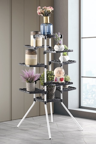 Sebro 10 Raflı Dekoratif Çiçek Standı Çiçek Bahçesi Saksı Standı Diğer