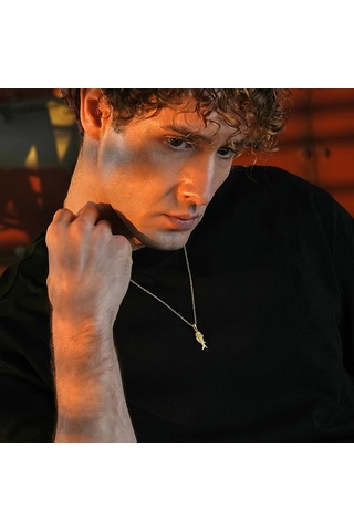 İpek Silver 925 Ayar Gümüş Balık Unısex Kolye Gümüş