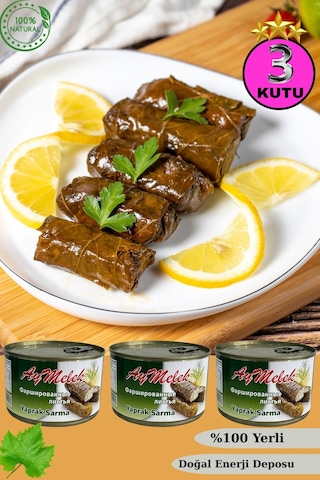 Yaprak Sarma 3 Kutu Yerli Üretim 400 Gr Doğal Besin Deposu Hazır Yemek