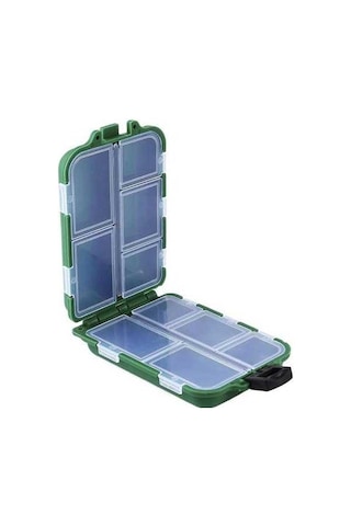 Bosphorusboutique02 Yeşil İlaç Organizatörü, Seyahat Tablet Kutusu, Hap Konteyneri, Kompakt Tutucu Yeşil