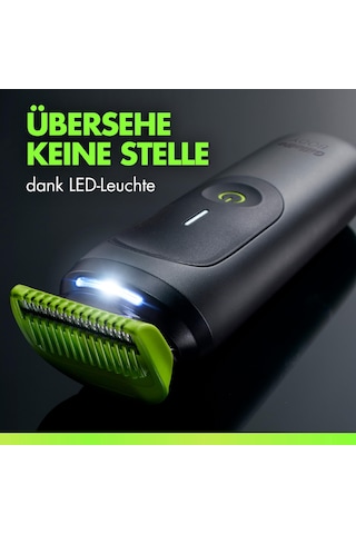 Gillette Labs İ7 Body + Intimate Giyotin Erkek, Siyah/yeşil, Skinfirst Teknolojisine Sahip Vücut Ve Mahrem Bölge İçin Erkekler İçin Intimate Tıraş Makinesi, Su Geçirmez, Led Işık, Duş Tutucu Ve Şarj Standı İçerir