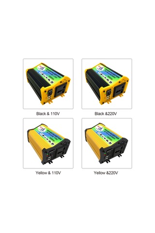 Xindoker "taşınabilir 12v Araç İnvertörü - 300w Güç, Usb Ve Priz Çıkışı, Hafif Ve Kompakt"