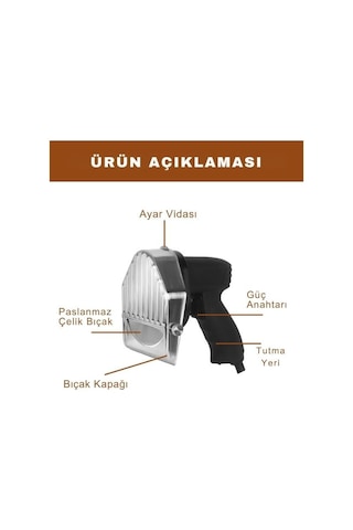 Elektrikli Döner Kesme Makinası Çift Bıçaklı