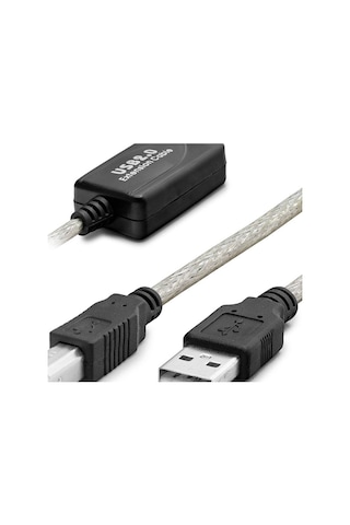 Usb Printer Kablosu 10 M - Silver Siyah Hdx7559 Evimdeyokyok