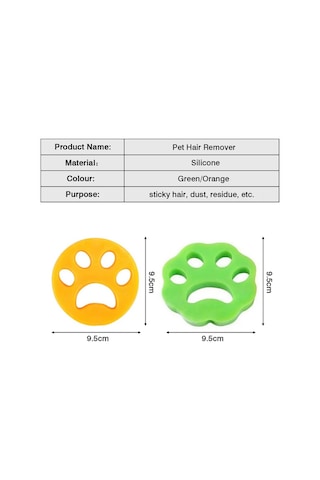 Geekyou 4'lü Evcil Hayvan Tüy Yakalayıcı, Çamaşır Makinesi Ve Kurutucuda Kedi Köpek Tüyü Temizleyici, Silikon Esnek Malzeme
