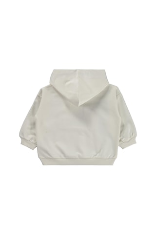 Civil Baby Tavşan Kulak Cepli Kapşonlu 6-18 Ay Sweatshirt - Ekru