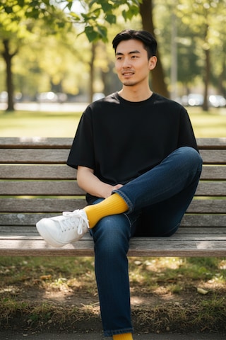 Socks Stores 6 Çift Unisex Renkli Pamuklu Soket Çorap - Renkli Tenis Boy Çorap Sarı