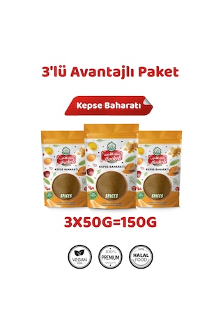 Kepse Baharatı Kabse 3 X 50 Gr 3'lü Paket