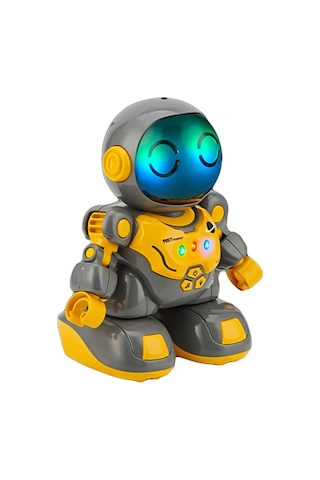 Pasifik Toys Uzaktan Kumandalı Işıklı Ve Müzikli Astronot Robot 1516c Gri - Sarı