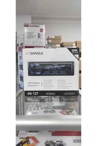 Sq-127 Bluetooth Radio Usb Oto Teybi 3 Anfi Çıkışlı