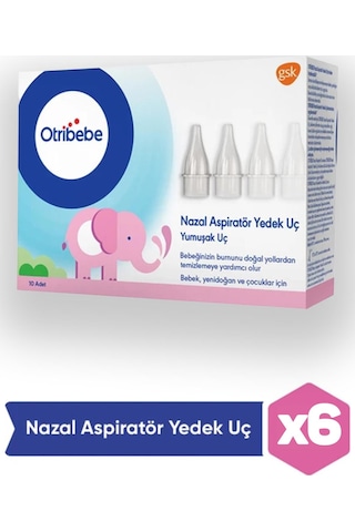 Otribebe Nazal Aspiratör Yedek Ucu 10'lu 6 Adet