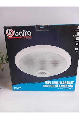 Bafra Lihgting 18w Ledli Hareket Sensörlü Armatür Beyaz