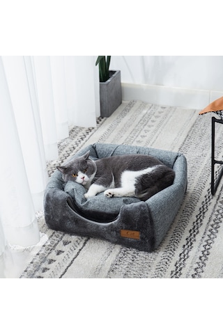 Geeroyoo Üçgen Kedi Yatağı Sıcak Kalın