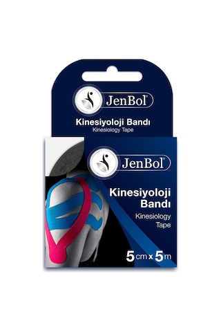 Jenbol Kinesiology Tape Ağrı Bandı 5 Cm X 5 M - Siyah