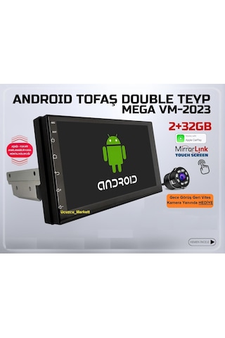 Androıd 7 Inç 2+32gb Tofaş Uyumlu Model Double Teyp