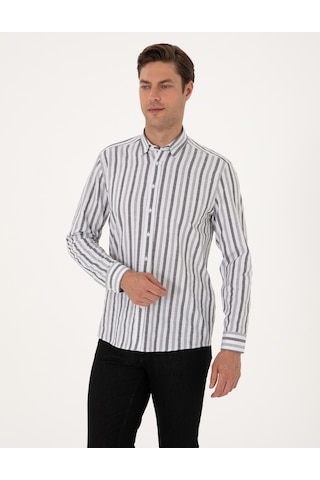 Pierre Cardin Erkek Siyah Gömlek Desenli 50312269-vr046 Siyah