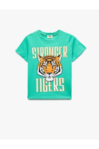 Koton Yeşil Erkek Çocuk T-shirt 5skb10050tk Yeşil