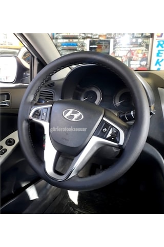 Hyundai Accent Blue Direksiyon Kılıfı Soft Siyah ( 38Cm×10Cm )