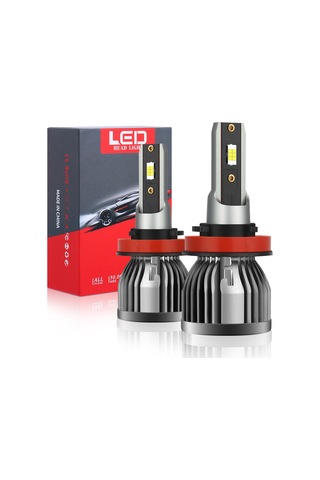 Jeehugo Q3 Tipi Araba Led Farları - H8/h9/h11 Bağlantı, 6000k Beyaz Işık, Ip68 Su Geçirmez, 50.000 Saat Ömür, Kolay Kurulum