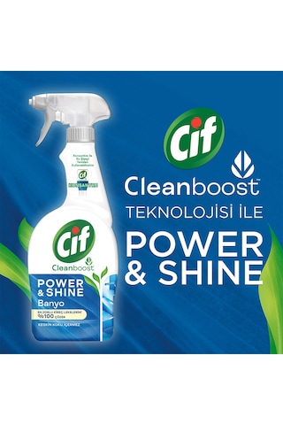 Cif Power & Shine Sprey Banyo Temizleyici 4 x 750 ML