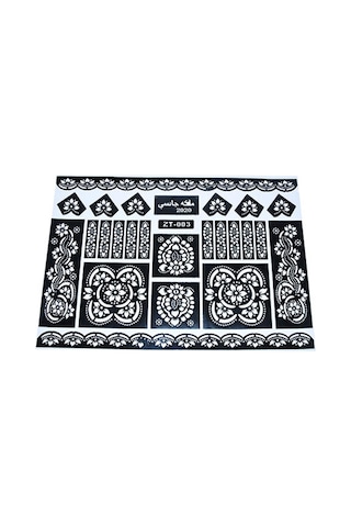Kına Şablonu Zt - 003 Desenli Dövme Hint Geçici Kına Şekil