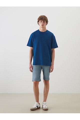 Lcw Jeans Yeşil Süper Skinny Fit Erkek Jean Şort