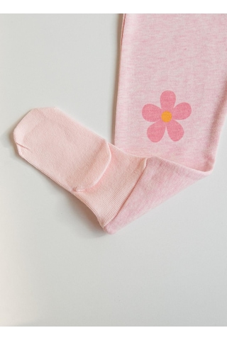 Kitikate Organik Daisy Days Çoraptolon Pembe Pembe