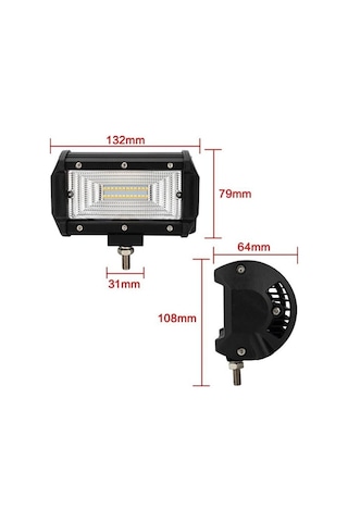 Sis Lambası İkili Set 24led Dual Color 72w Set/ Lass282 Beyaz Amb