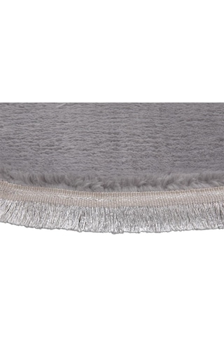 My Evilla Modern Dekoratif Halı Jel Kaymaz Taban Peluş Yuvarlak M (545027098)