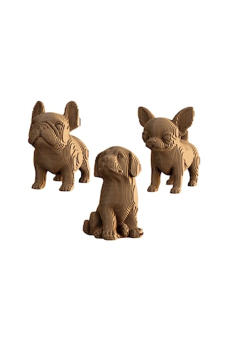 Cartonic 3d Puzzle - Puppıes Trıo