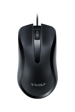 Lemestar T-wolf V12 Usb Sessiz Kablolu Fare - Ergonomik Tasarım, 1000dpı Hassasiyet, Pc/laptop Uyumlu
