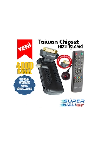 Enytech Scart Çıkışlı Reciever Mini Uydu Alıcısı