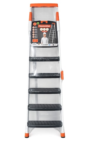 Hausweber Ca-006 6+1 Basamaklı Katlanabilir Bir Merdiven 205 Cm