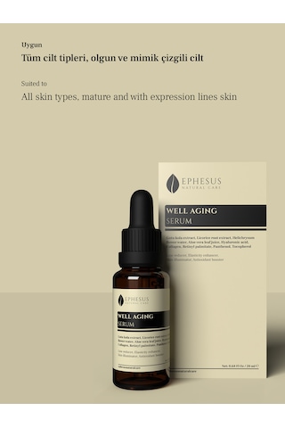Kırışıklık Ve Çizgi Azaltıcı Ve Esneklik Artırıcı Nemlendirici Serum 20ml