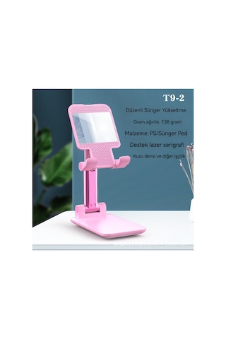 Aurora Taşını'dır Teleskopik Tembel Katlanır Masasüstücep Telefonu Standıpembe Pembe