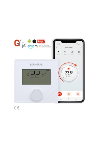 General Life Mitra HT25 RF Smart Kablosuz Wi-Fi Akıllı  Oda Termostatı