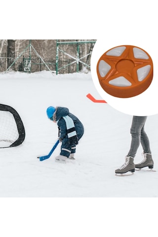 Homyl Buz Hokeyi Topu Açık Hava Yedek Oyun Sporları Turuncu Turuncu