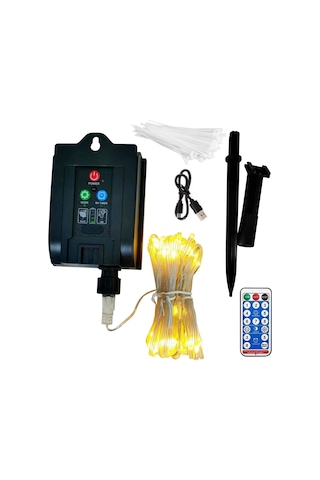 Tenfowee Güneş Enerjili Şemsiye Işığı, 8 Fonksiyonlu Usb Şarjlı, Ip67 Koruma, 104 Led 40 Saat Süreli Islak Beyaz Işık, Çadır Ve Plaj Kullanıma Uygun Beyaz