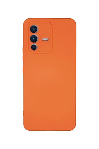 Uryport Vivo V23 5g Kılıf Nano İçi Kadife Silikon - Turuncu