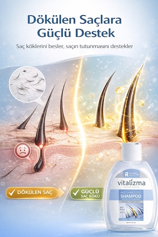 Pharma Rosso Vitalizma Saç Dökülmesine Karşı Şampuan 300 ML