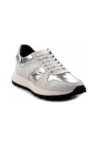 Bambi Beyaz Beyaz Hakiki Deri Erkek Sneaker E01401086603 Beyaz