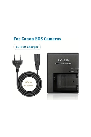 Xuweiwei Edkoky Lc-e10+eu Kamera Sarj Cihazi Lp-e10 Pil Canon Eos Rebel T3 T5 T6 T7 Kıss X50 X70 X90 1100d 1200d 1300d 2000d 1500d Icin