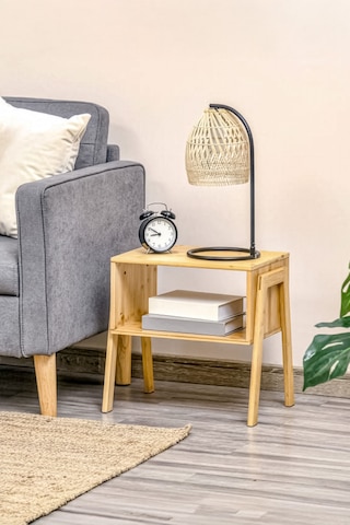 Digithome Bambu Komodin Yan Sehpa - Jwfu-5392 Kahverengi
