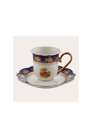 Wınterlıng Porzellan 23067-4 Lady Blue 6'lı Kahve Fincanı Çok Renkli