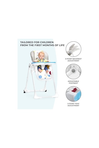 Kinderkraft Elite Mama Sandalyesi Yummy Ergonomik Rahat Yatar Katlanabilir Yüksekliği Ayarlanabilir 1 Adet